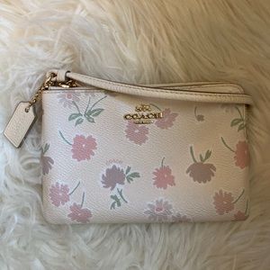Coach Pink Daisy Wristlet